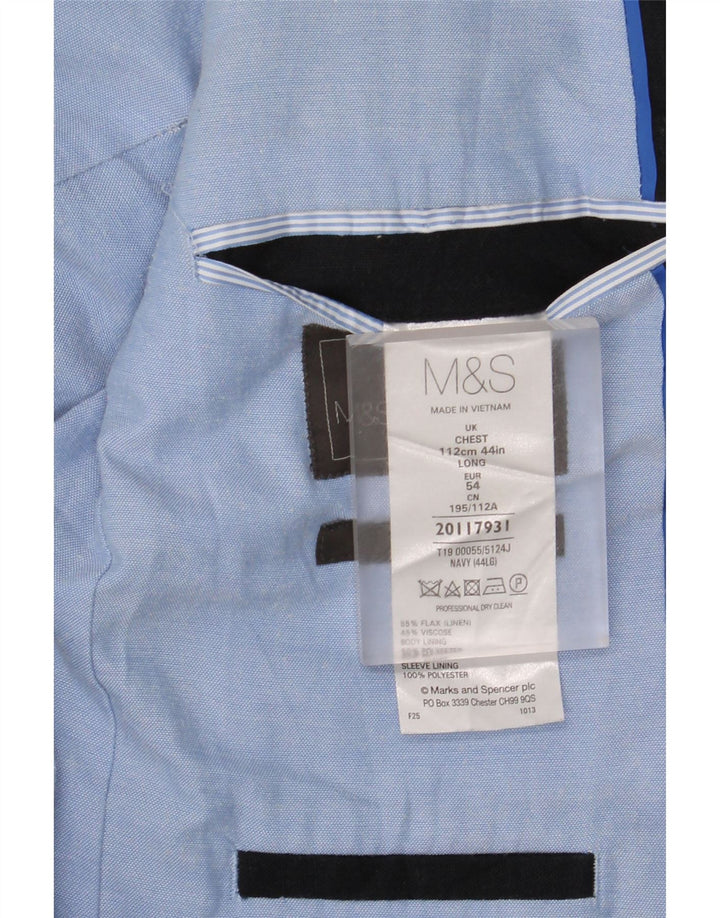 Marks & Spencer Ανδρικό μπουφάν blazer UK 44 XL Navy Blue Flax