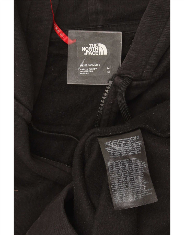 Ανδρικό πουλόβερ με κουκούλα με φερμουάρ North Face, μεσαίο μαύρο βαμβακερό