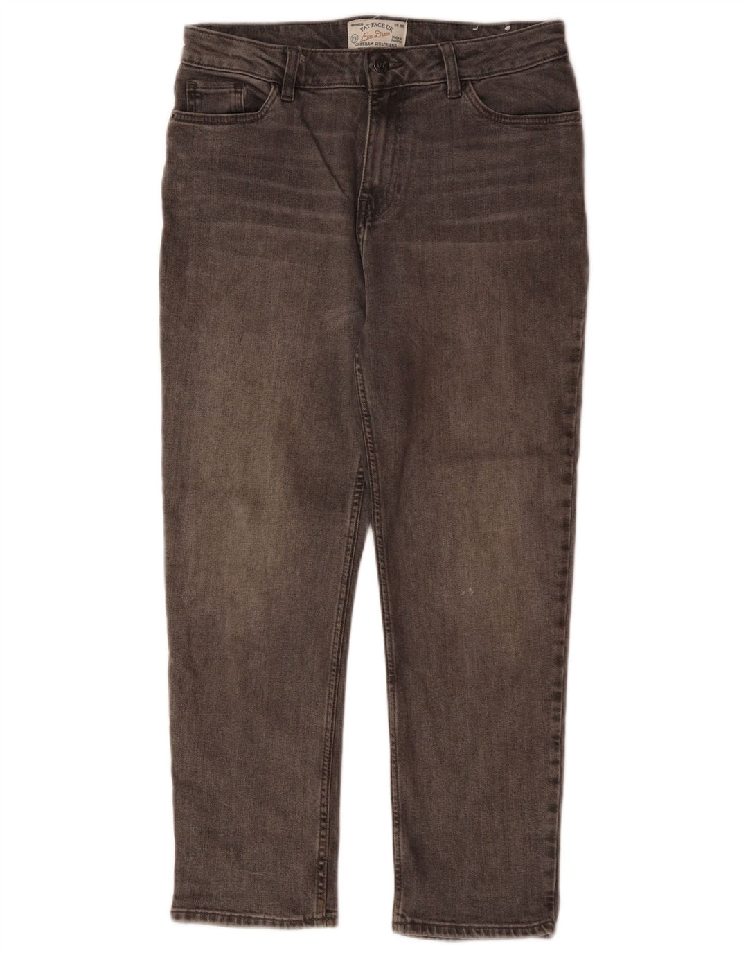 FAT FACE Γυναικείο Chesham Girlfriend Cropped Jeans UK 10 Small W30 L24 Grey