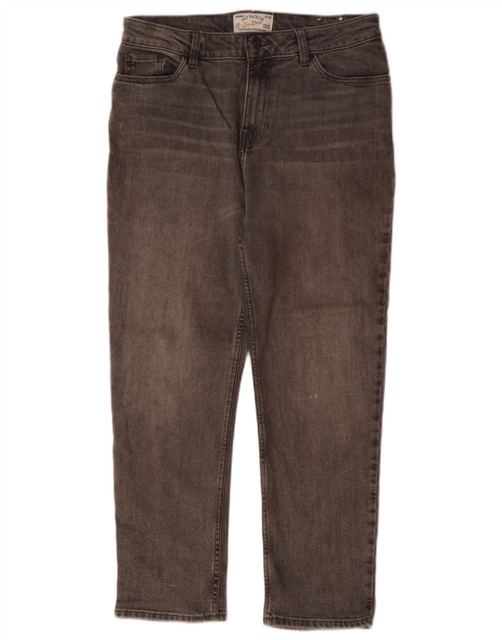 FAT FACE Γυναικείο Chesham Girlfriend Cropped Jeans UK 10 Small W30 L24 Grey