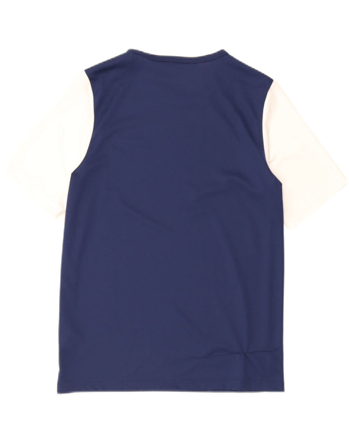 Adidas Boys Vest Top 15-16 Years Navy Blue Colorblock Polyester