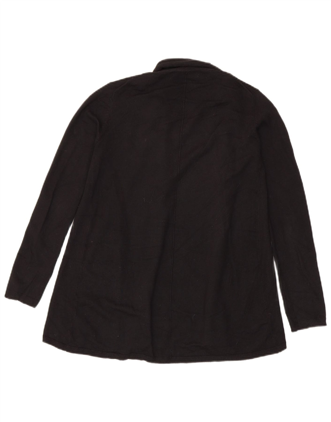 Zara Γυναικείο Ανοιχτό Ζακέτα UK 10 Small Black