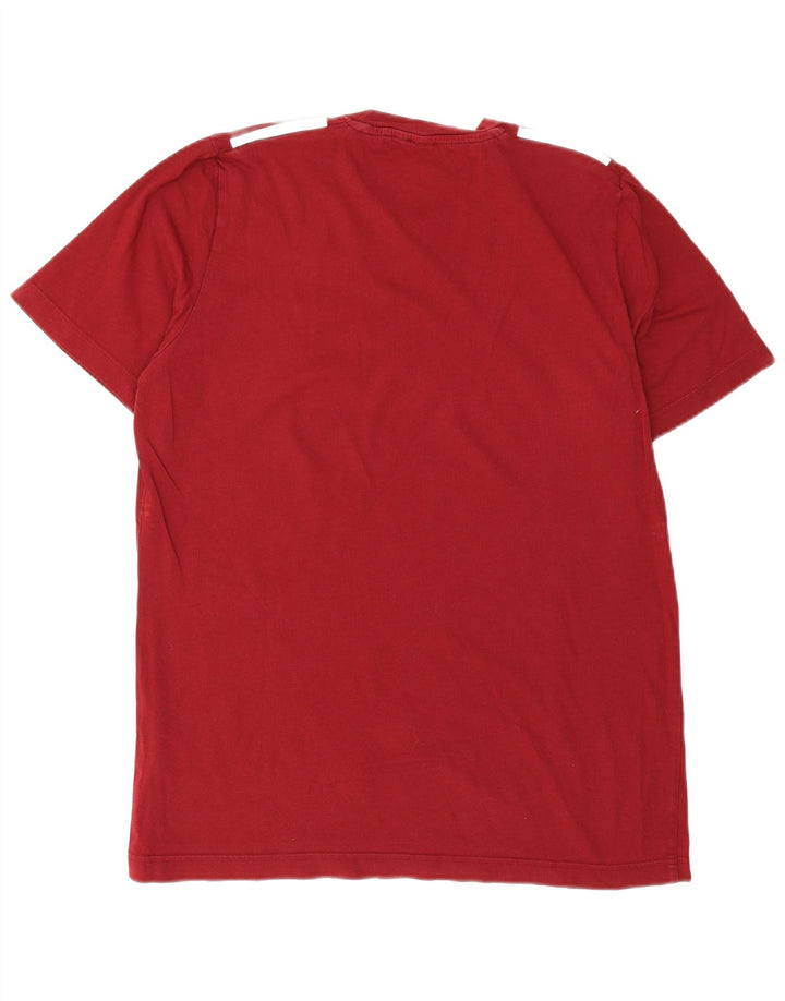 Ανδρικό T-Shirt Adidas Τοπ μεσαίο κόκκινο βαμβακερό