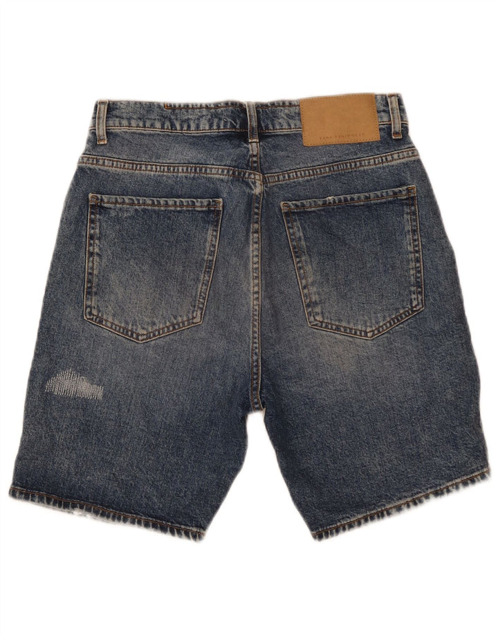 Zara Ανδρικό τζιν σορτς EU 40 Medium W31 Μπλε βαμβακερό