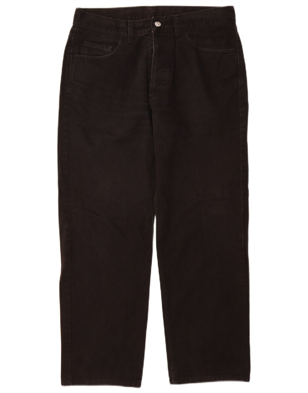 Ανδρικό τζιν ίσιο BENETTON W34 L29 Μαύρο βαμβακερό