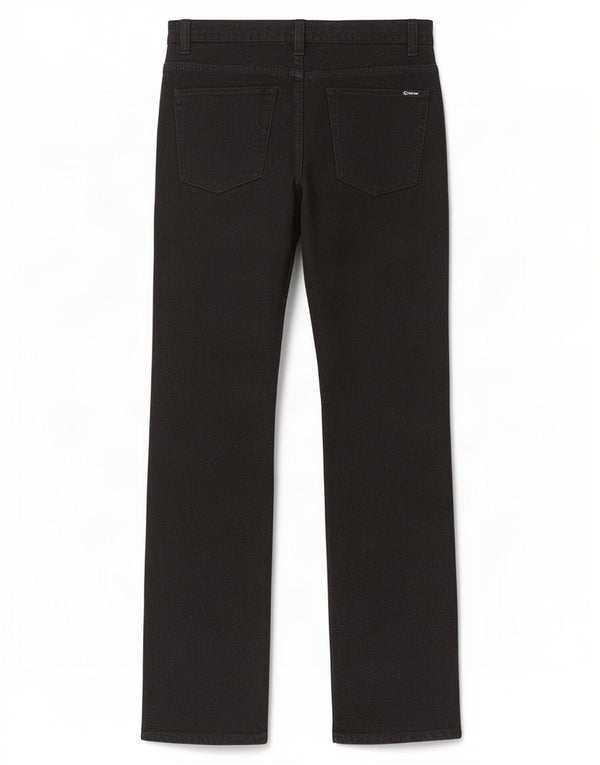 Canda Mens By C&A Straight Casual Παντελόνι W36 L32 Μαύρο βαμβακερό