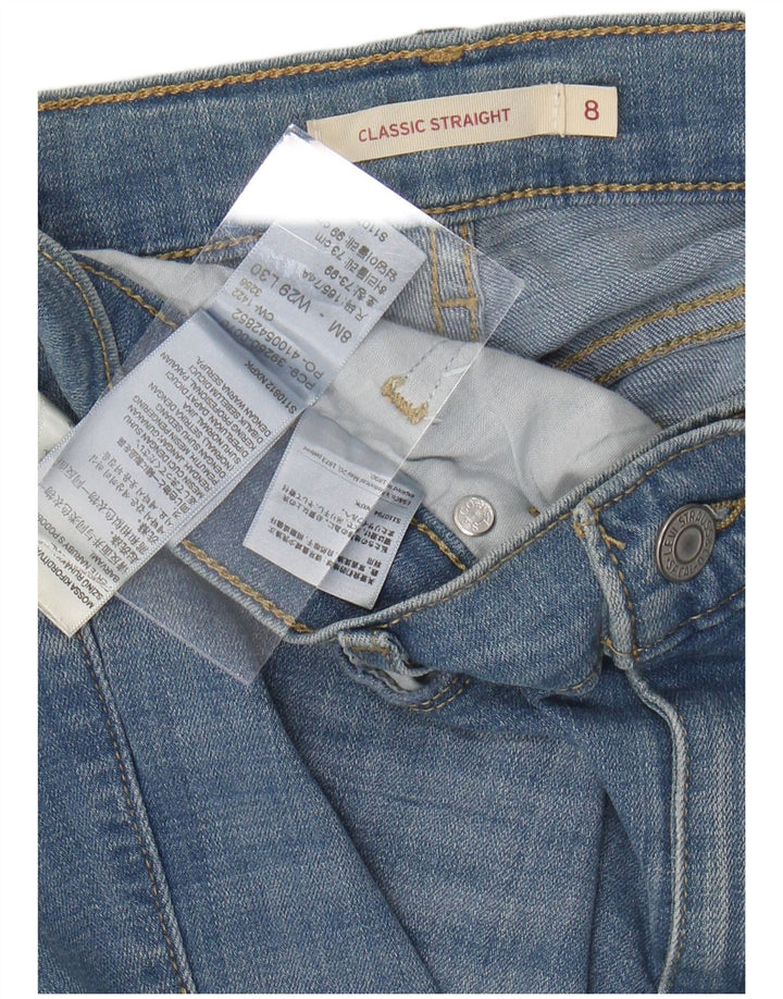 Γυναικείο τζιν LEVI'S Classic Straight US 8 Medium W29 L30 Μπλε βαμβακερό