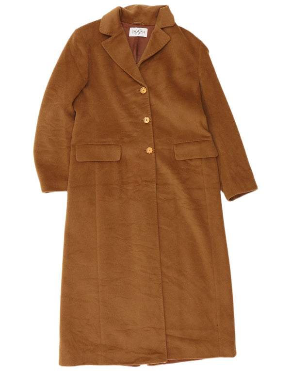 Diana Gallesi Γυναικείο Πανωφόρι UK 12 Μεσαίο Καφέ Μοχέρ