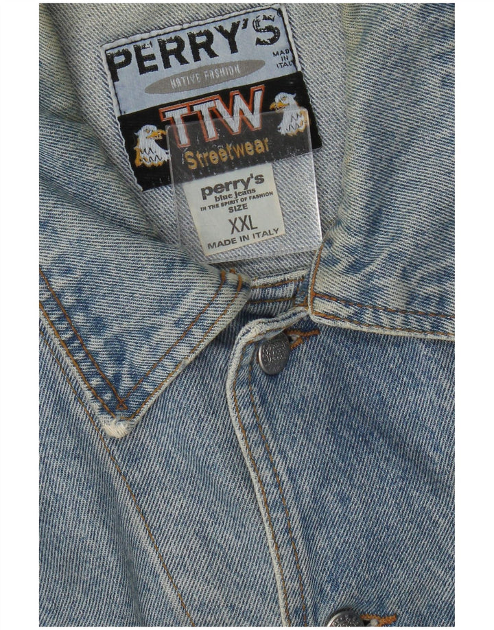 Ανδρικό τζιν μπουφάν Perry's UK 44 2XL Μπλε βαμβακερό