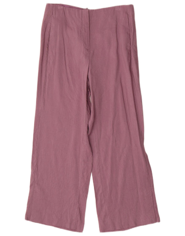 Massimo Dutti Γυναικείο φαρδύ παντελόνι Chino EU 38 Small W28 L27 Lilac