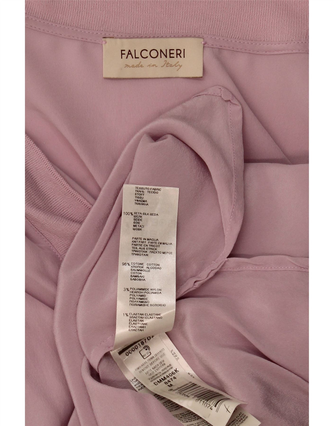 FALCONERI Γυναικεία Μπλούζα Τοπ UK 14 Medium Pink Silk