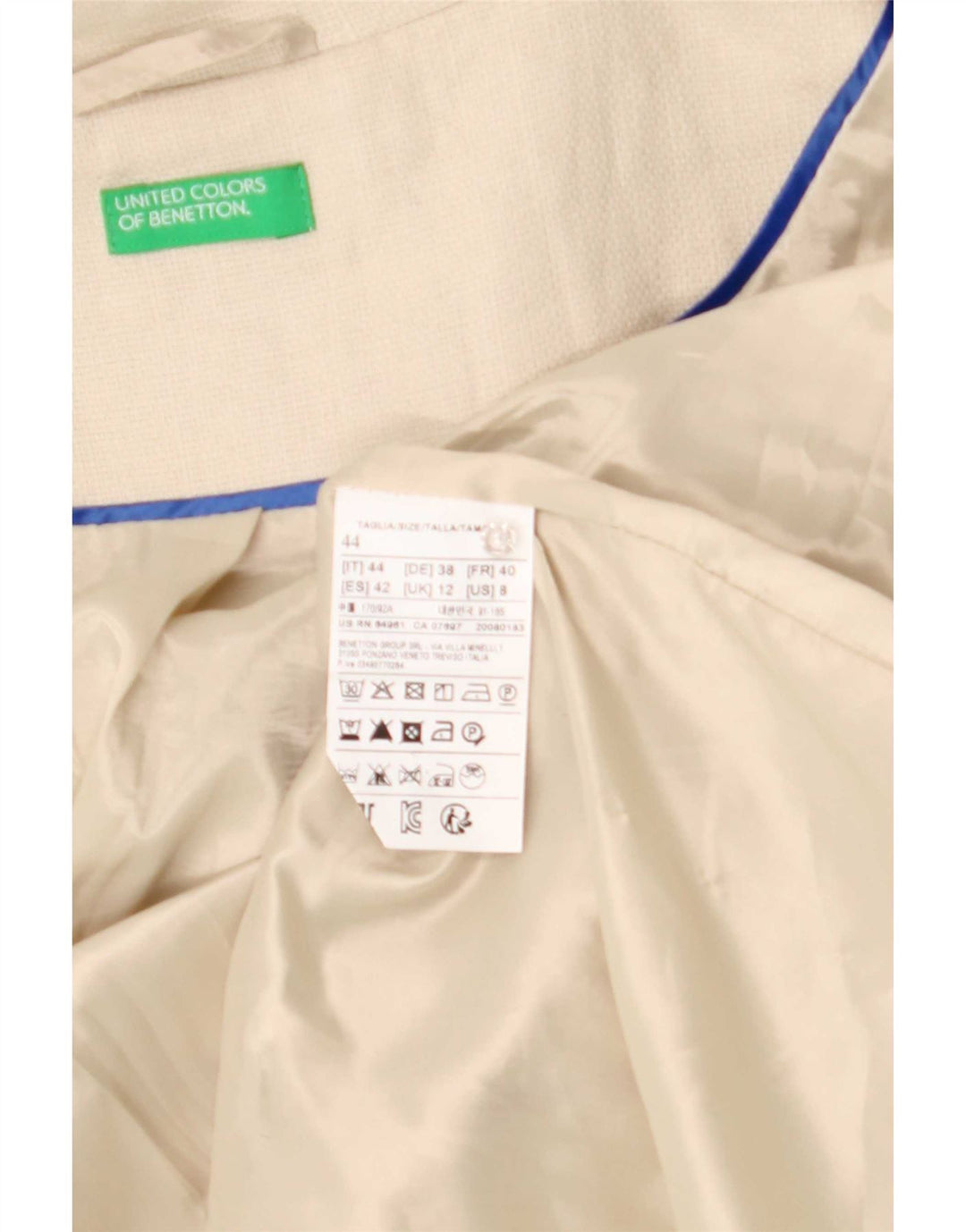 Γυναικείο Πανωφόρι Benetton UK 12 Medium Beige Λινό