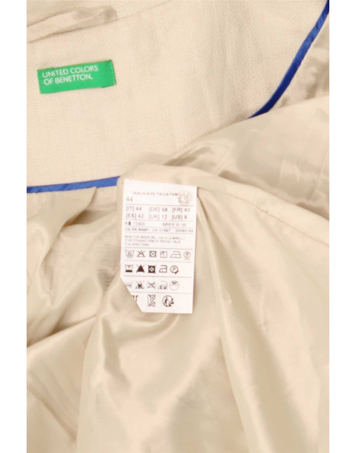 Γυναικείο Πανωφόρι Benetton UK 12 Medium Beige Λινό