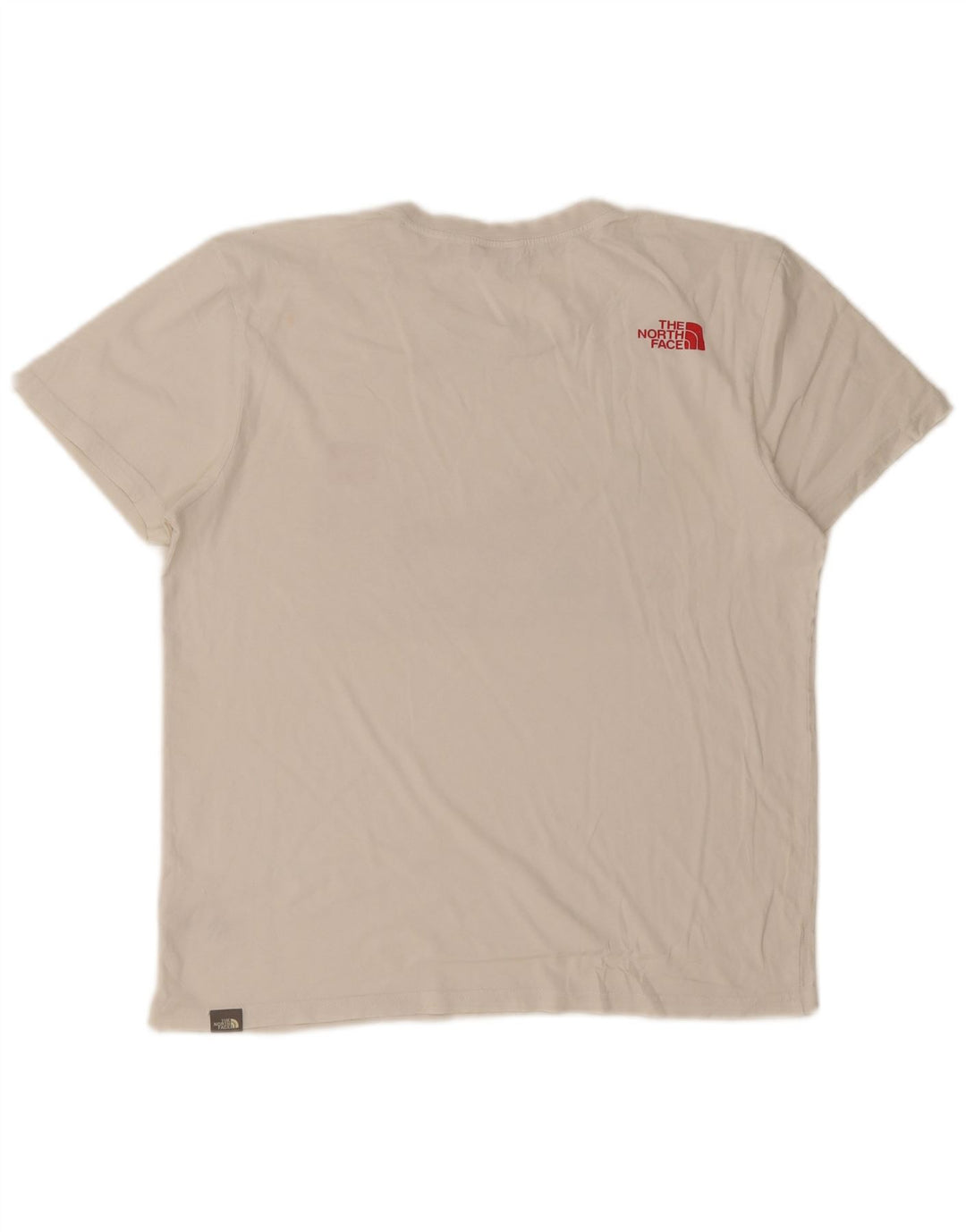 Ανδρικό γραφικό T-Shirt North Face Top από μεσαίο λευκό βαμβακερό