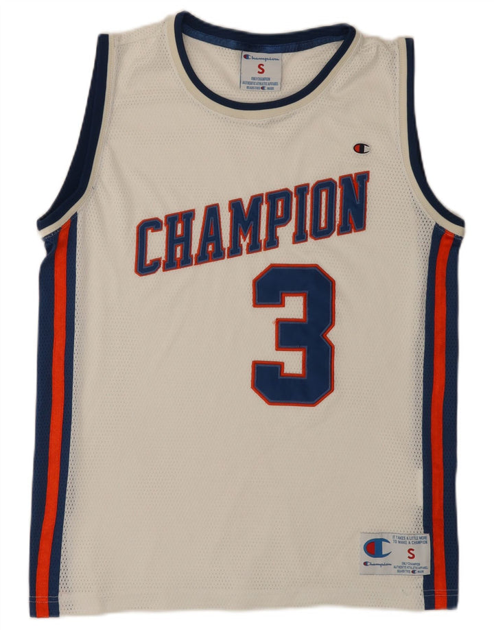 Ανδρικό γραφικό γιλέκο Champion Top Small White Colourblock Πολυεστέρας