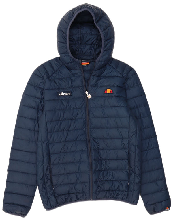 ELLESSE Ανδρικό μπουφάν με κουκούλα UK 36 Small Navy Blue Polyester