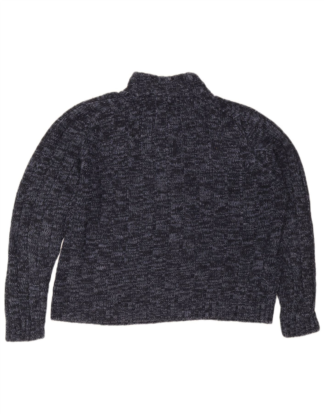 MARKS & SPENCER Γυναικείο πουλόβερ με φερμουάρ UK 16 Large Navy Blue