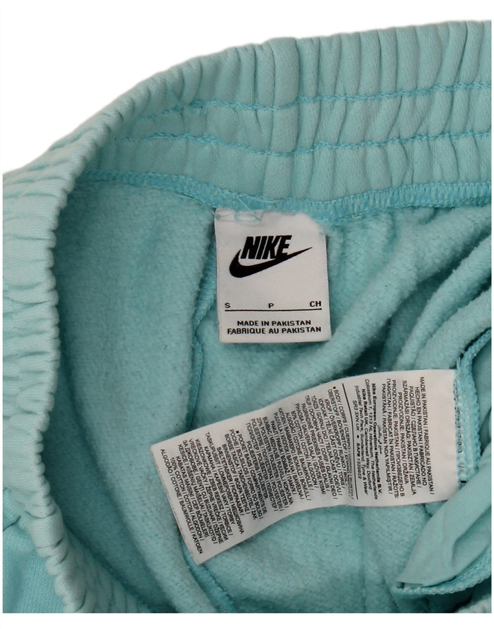 Γυναικεία αθλητική φόρμα NIKE Παντελόνι Joggers UK 10 Small Turquoise Cotton