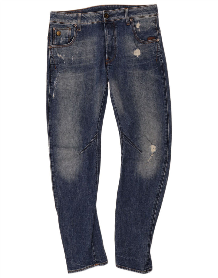 Ανδρικό G-Star Distressed Slim Jeans W29 L30 Blue Cotton