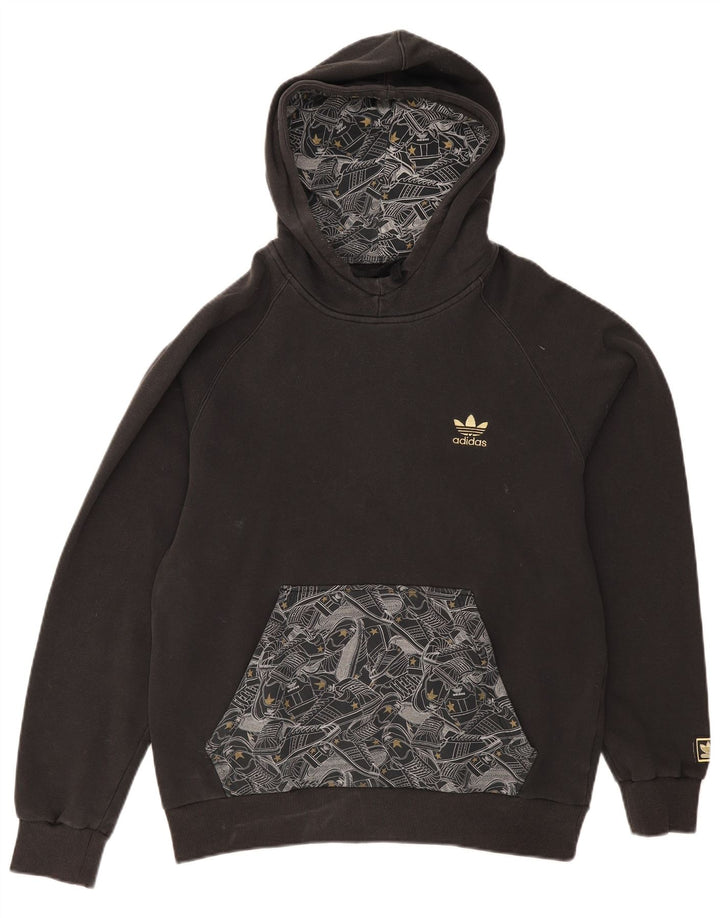 Adidas Ανδρικό Hoodie Jumper Μεγάλο Μαύρο Γεωμετρικό
