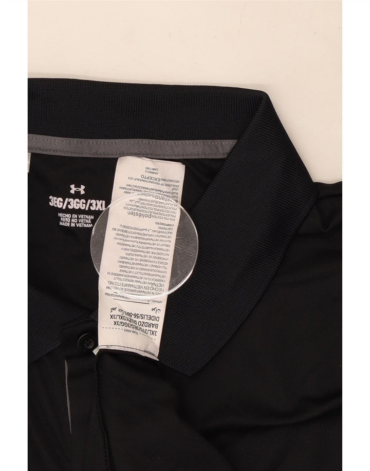 Under Armour Ανδρικό Πόλο Μπλουζάκι 3XL Μαύρο Πολυεστέρα