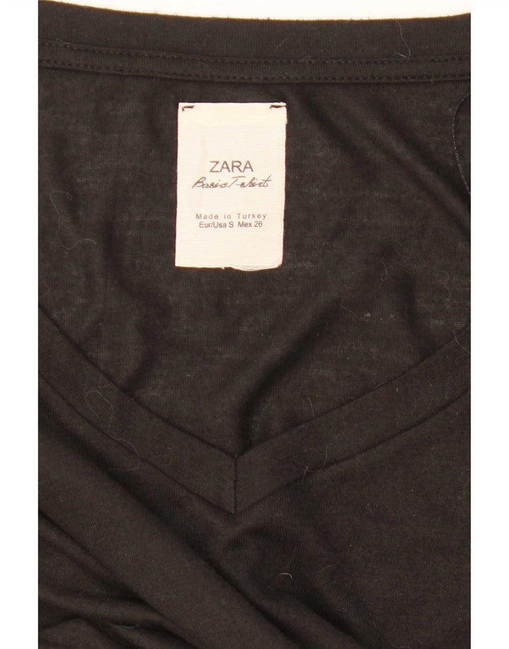 Zara Womens Oversized Tunic Top 10 Small Black