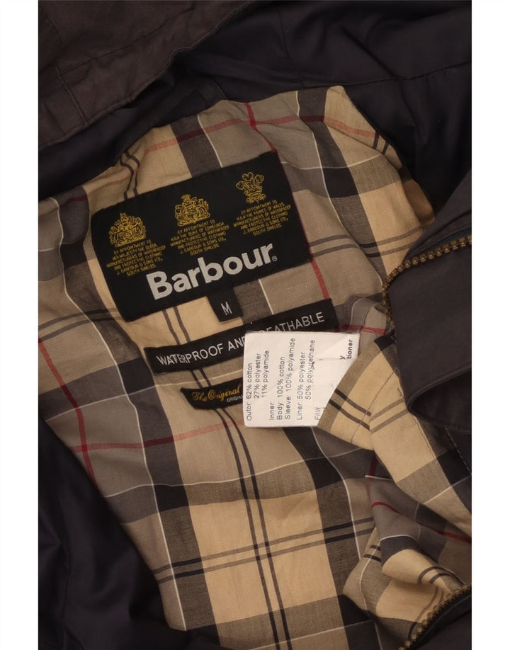 Ανδρικό αδιάβροχο μπουφάν Barbour με κουκούλα UK 38 Medium Navy Blue Cotton