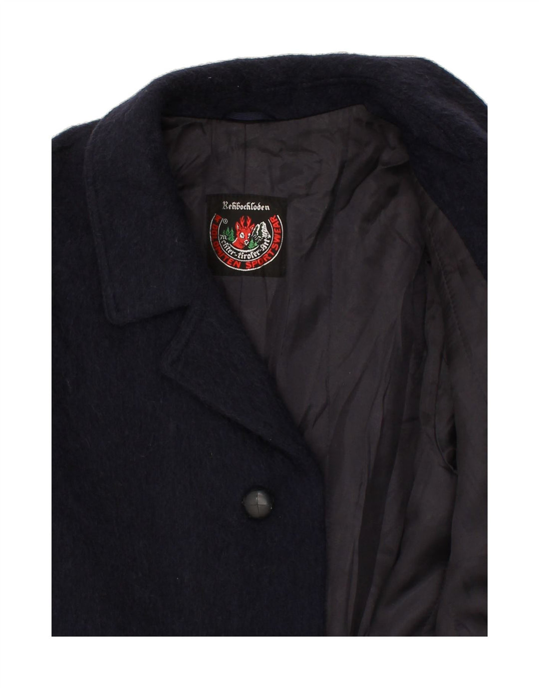 DOLOMITEN Ανδρικό Πανωφόρι UK 38 Medium Navy Blue Mohair