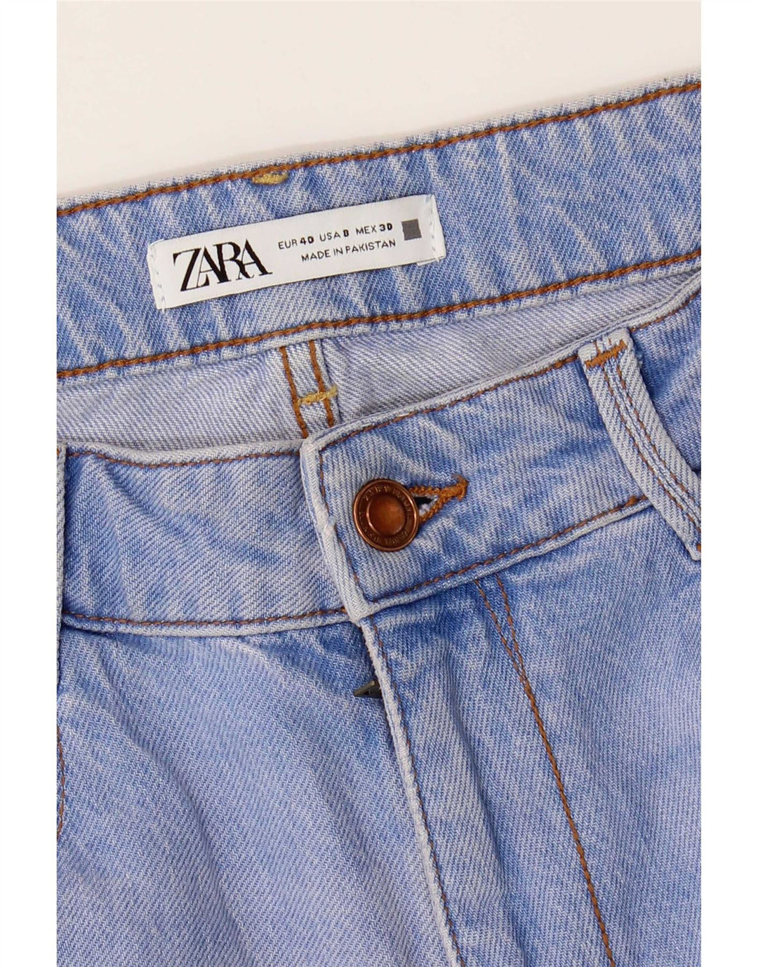 Zara Γυναικείο τζιν κωνικό EU 40 Medium W30 L28 Blue