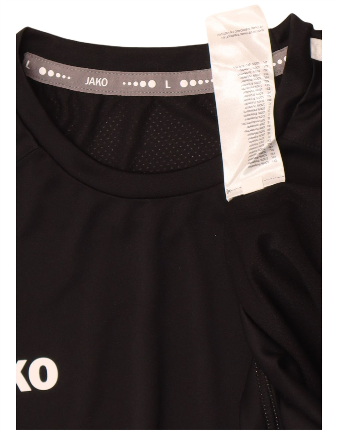 Ανδρικό T-Shirt JAKO Top Large Black Colourblock Polyester