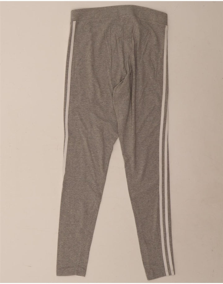 Γυναικείο κολάν Adidas UK 14 Βαμβακερό μεσαίο γκρι