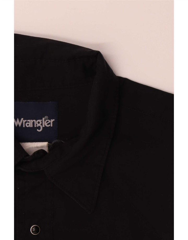 Ανδρικό πουκάμισο Wrangler XL μαύρο