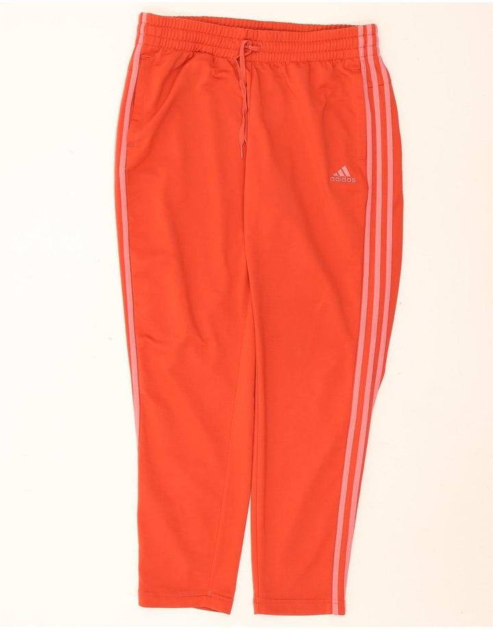Adidas Γυναικεία φόρμα παντελόνι UK 16/18 Μεγάλο κόκκινο πολυεστέρα