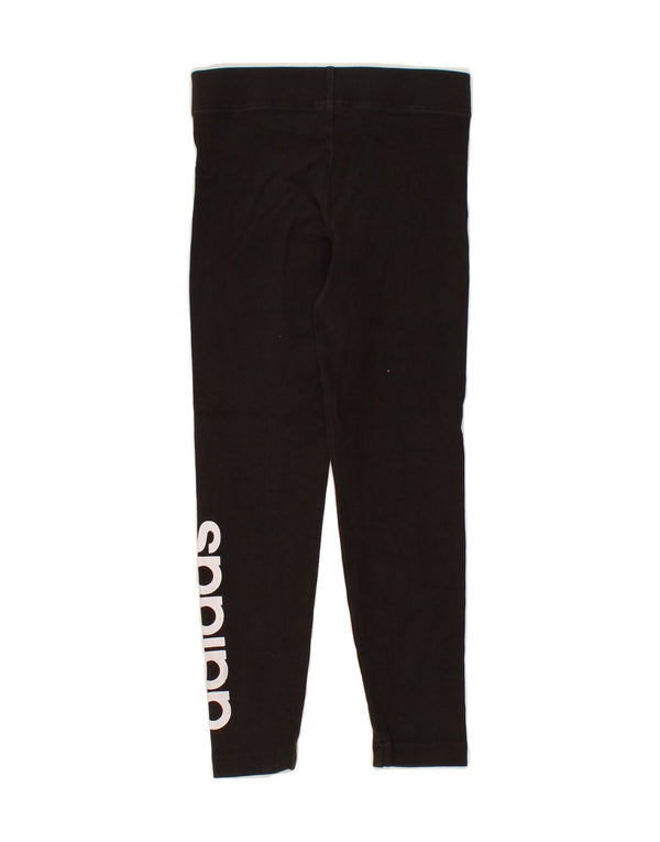 ADIDAS Girls Graphic Leggings 5-6 Years Black