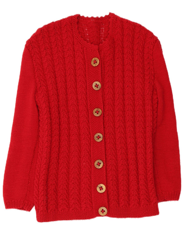 Vintage Γυναικεία Ζακέτα UK 14 Medium Red