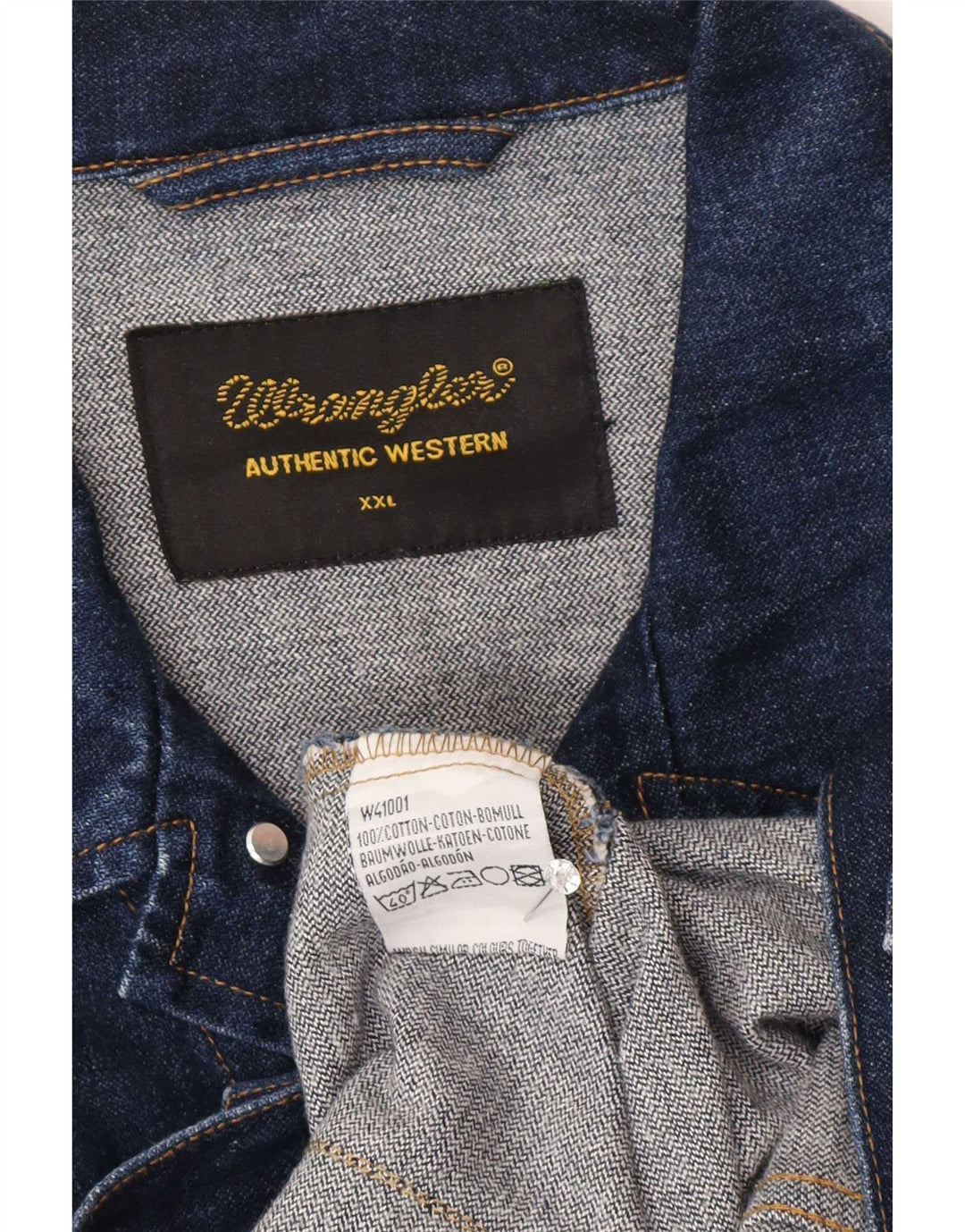 Ανδρικό τζιν μπουφάν Wrangler UK 44 2XL Μπλε βαμβακερό