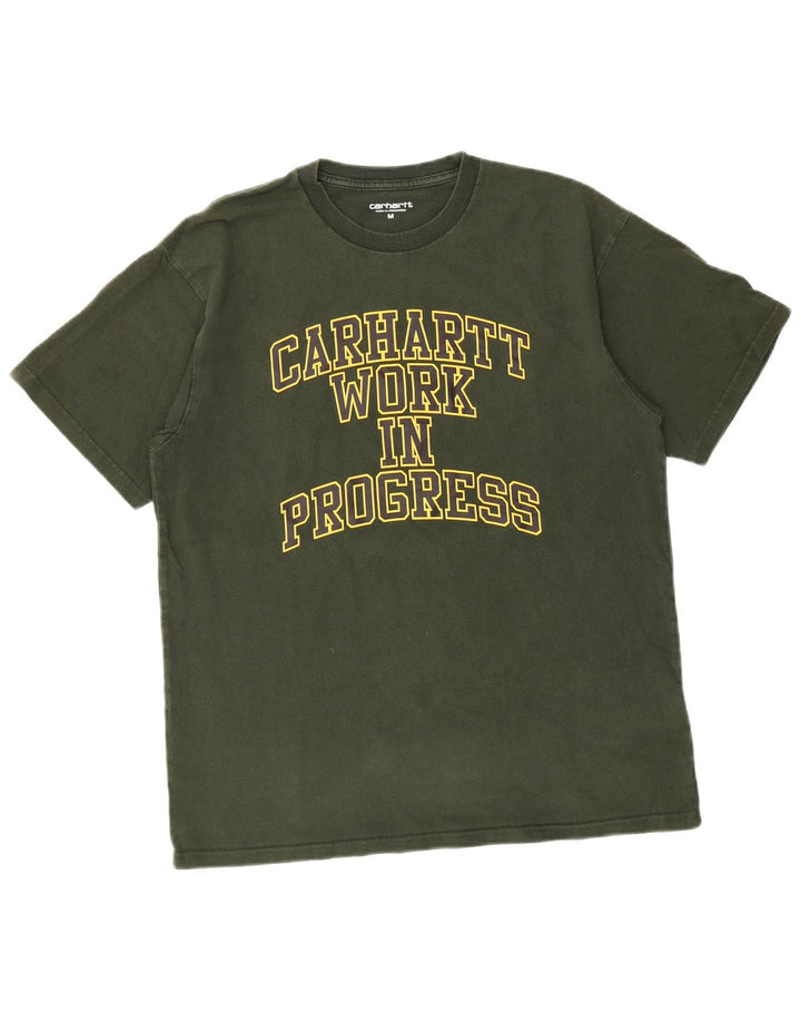Ανδρικό γραφικό T-Shirt CARHARTT Τοπ μεσαίο πράσινο βαμβακερό