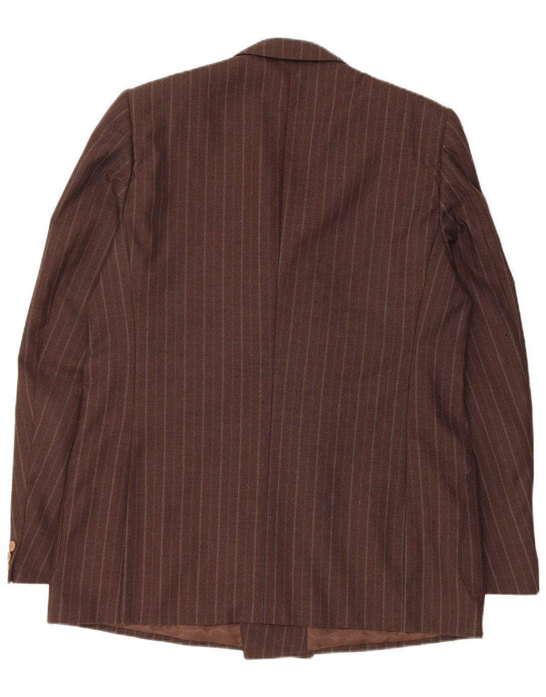 Vintage Ανδρικό διπλό μπουφάν Blazer IT 54 2XL Καφέ ριγέ