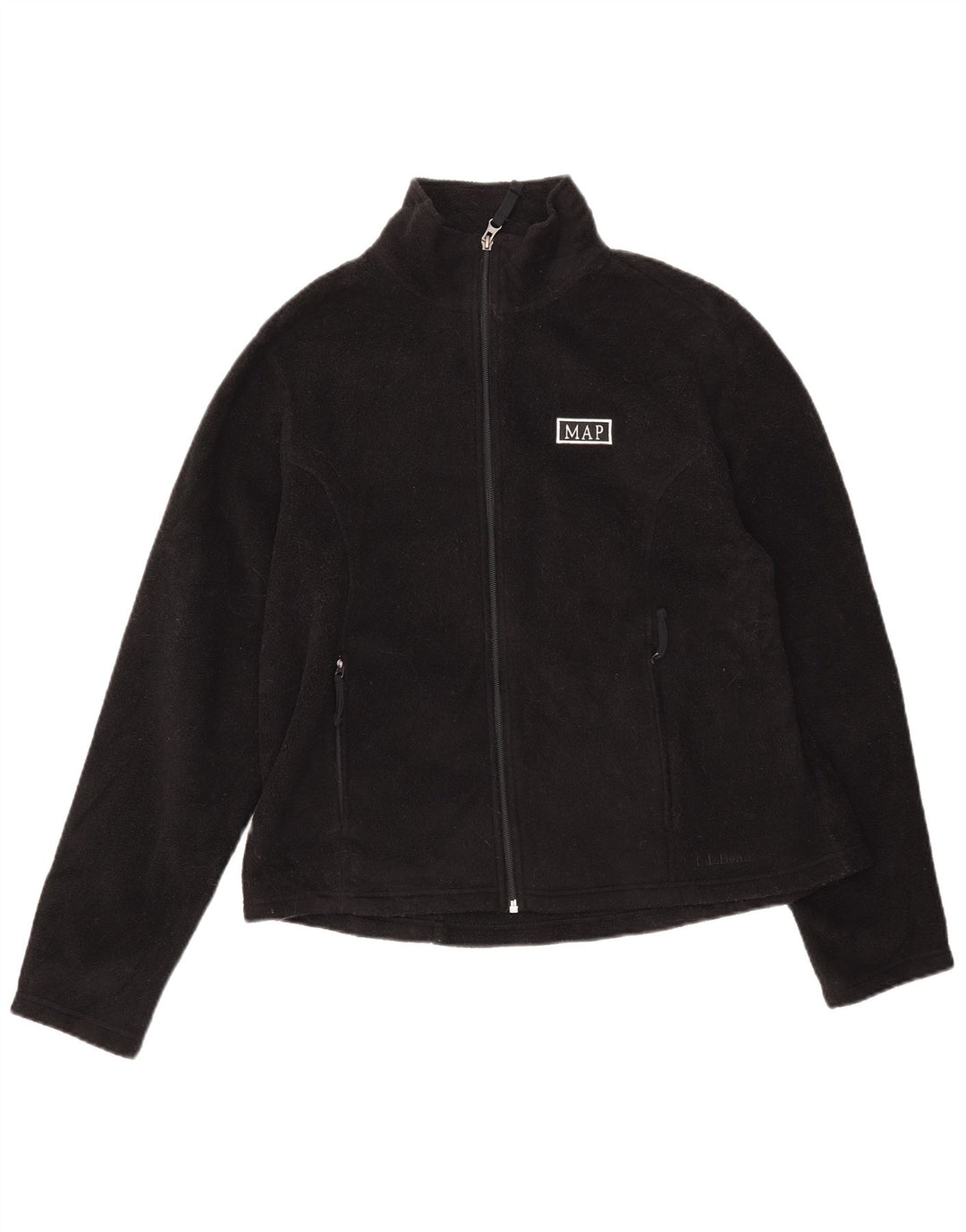 L.L.BEAN Γυναικείο Fleece Jacket UK 16 Large Black Polyester