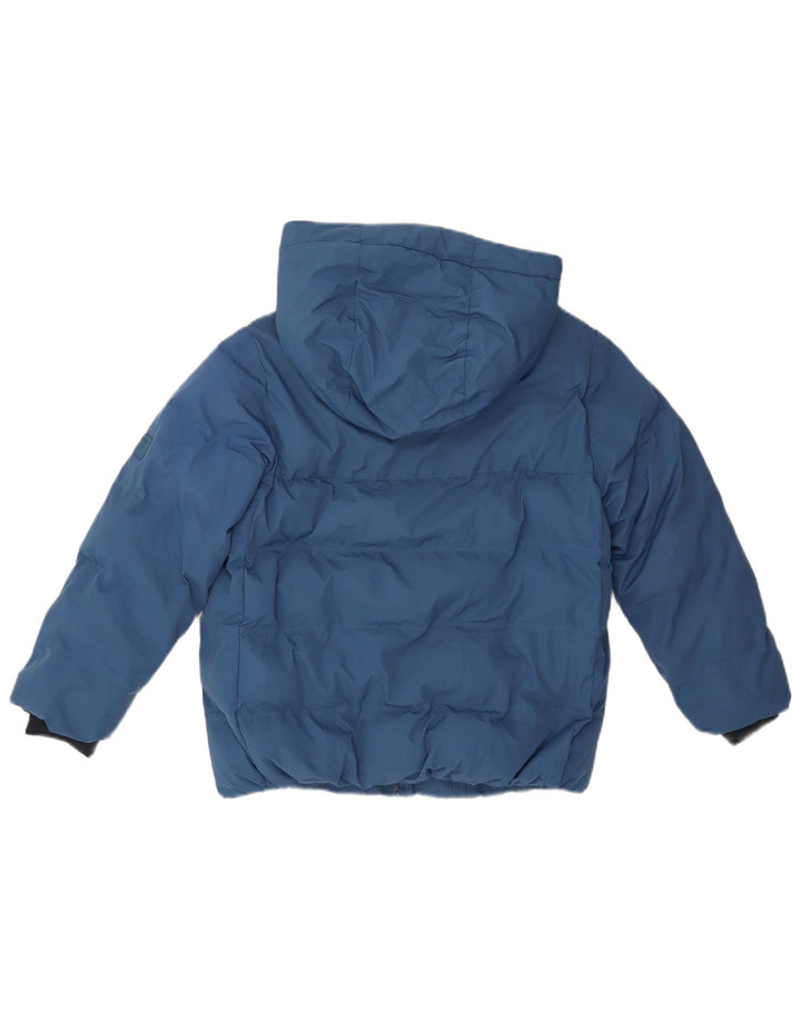 Μπουφάν Zara Boys με κουκούλα με επένδυση 8-9 ετών Μπλε Πολυεστέρας
