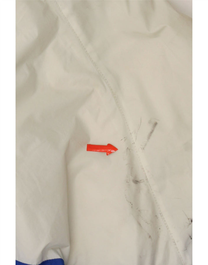 Carhartt Γυναικείο μπουφάν βροχής με κουκούλα UK 14 Medium Blue Colorblock Nylon