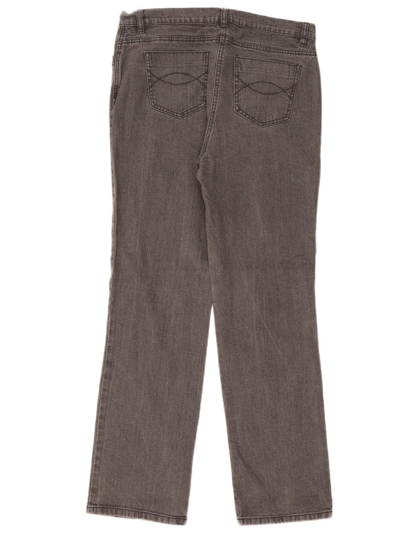 Marks & Spencer Γυναικεία ίσια τζιν UK 16 Large W32 L30 Γκρι βαμβακερό