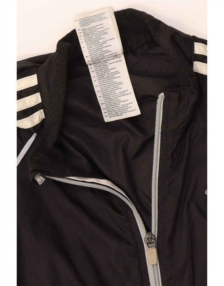 Γυναικεία αθλητική φόρμα Adidas Top Jacket UK 10 Small Black Nylon
