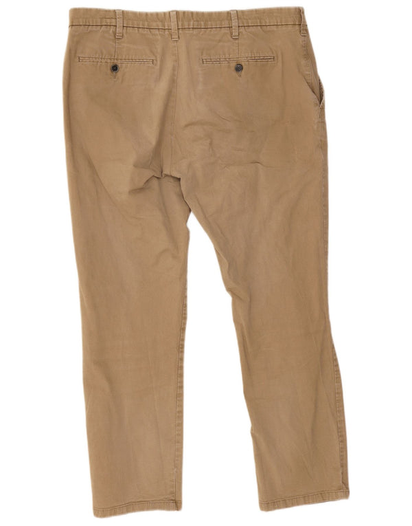 Marks & Spencer Ανδρικό ίσιο παντελόνι Chino W38 L29 Μπεζ βαμβακερό