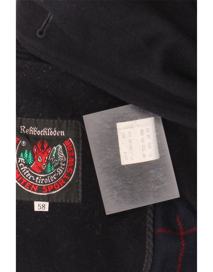 Ανδρικό πανωφόρι Rehbochloden EU 58 4XL Navy Blue Wool