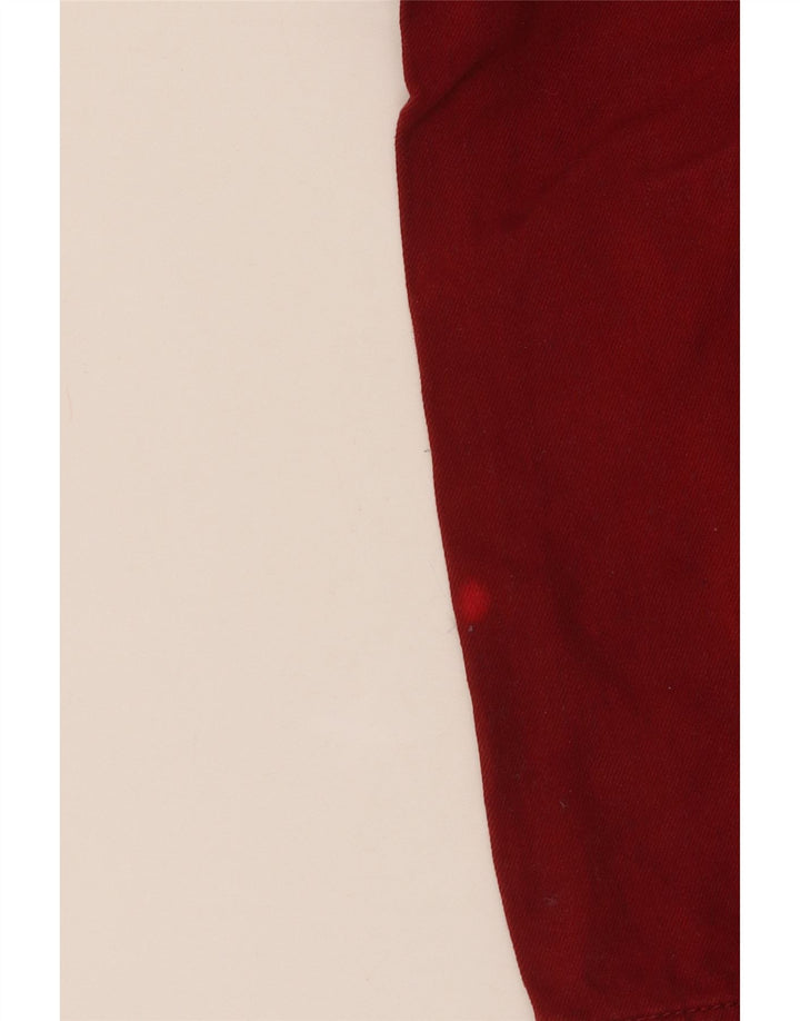 TOMMY HILFIGER Αγόρια ίσιο τζιν 6-7 ετών W22 L22 βαμβακερό μπορντό