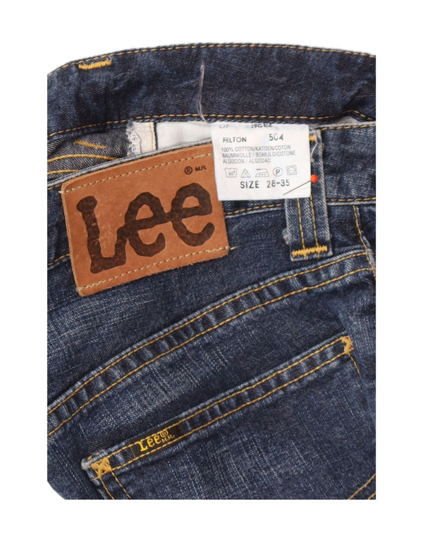 LEE Womens Felton Bootcut Jeans W28 L35 Blue Cotton