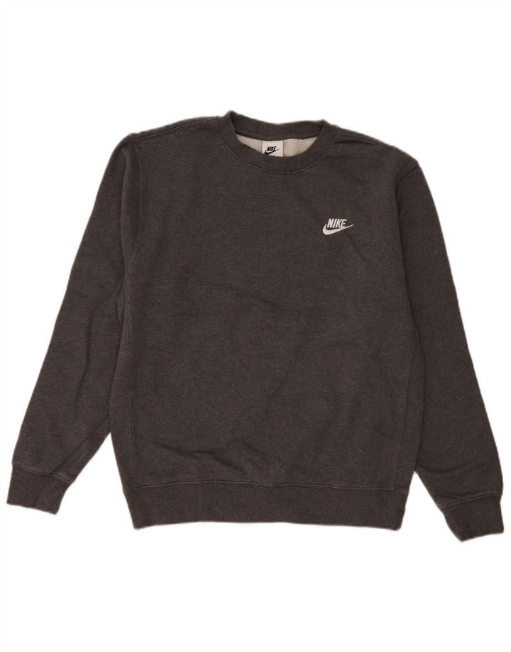 Ανδρικό φούτερ Nike Jumper από μικρό γκρι βαμβακερό χρώμα