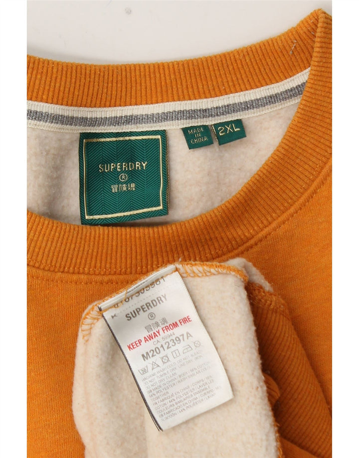 Ανδρικό φούτερ SUPERDRY Jumper 2XL Κίτρινο Βαμβακερό