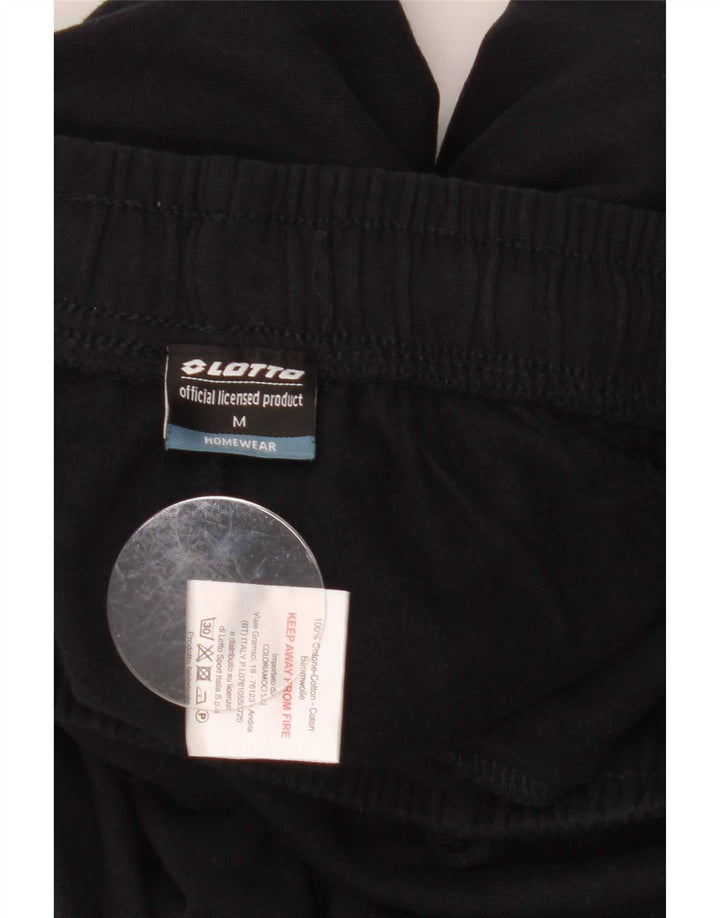 Ανδρική φόρμα Lotto Παντελόνι Joggers Μεσαίο μαύρο βαμβακερό